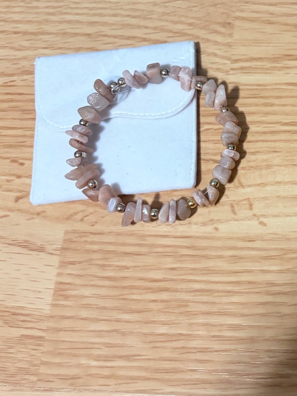 Beige Chip Stone adjustable Bracelet - Women Jewelry